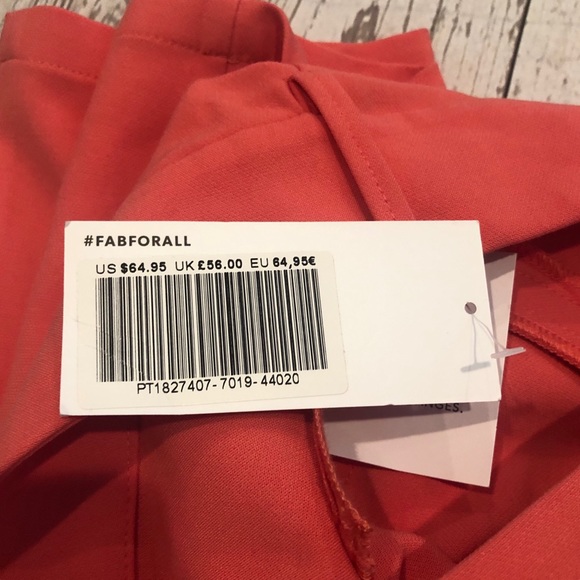 Justfab coral career pants size small tapered - Picture 2 of 6
